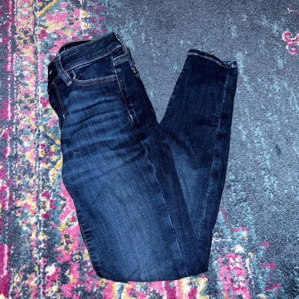 American Eagle Dark Wash Cropped Jeggings